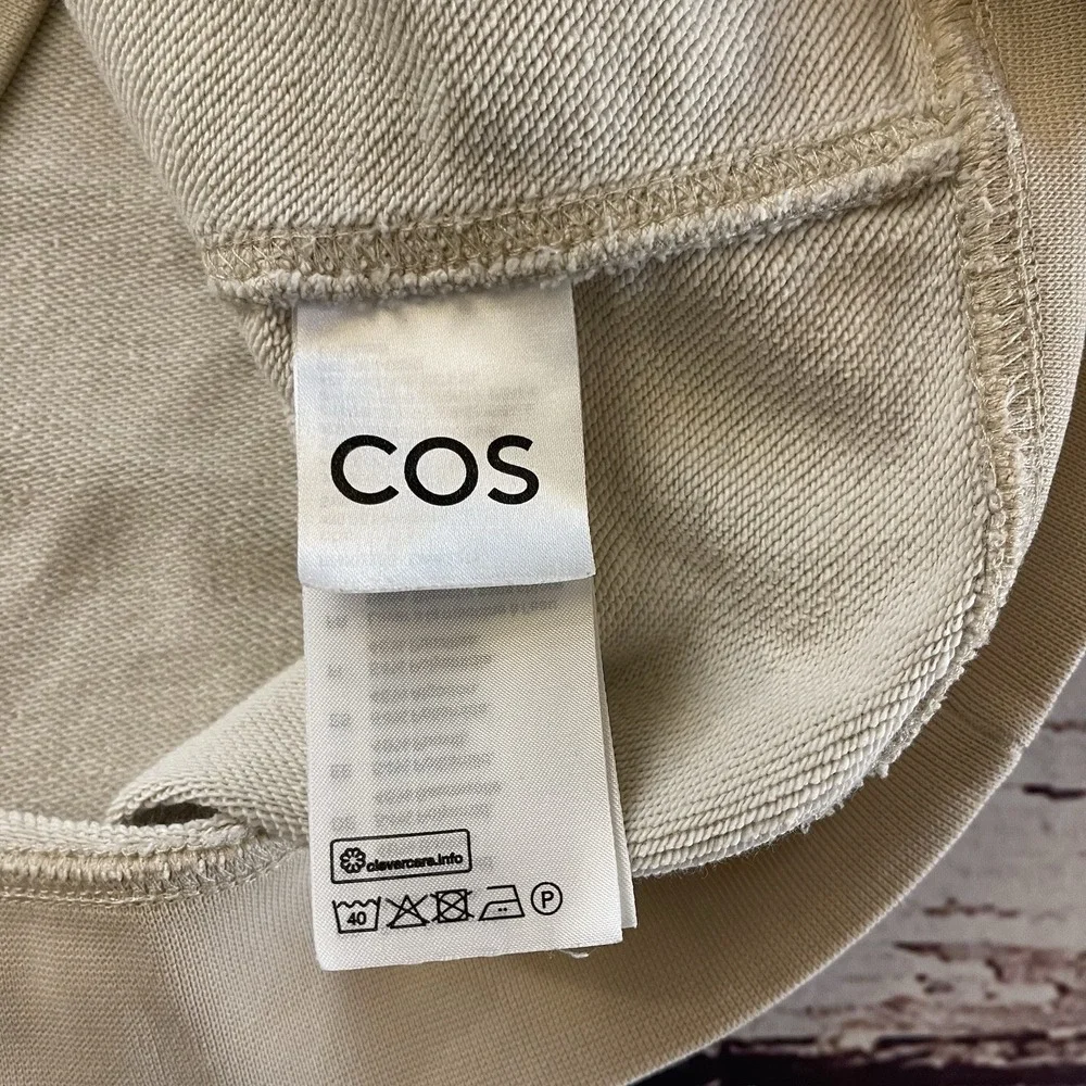 COS Jumper Sweater‎ Womens Beige Sweatshirt Crew Long Sleeve Pullover XS